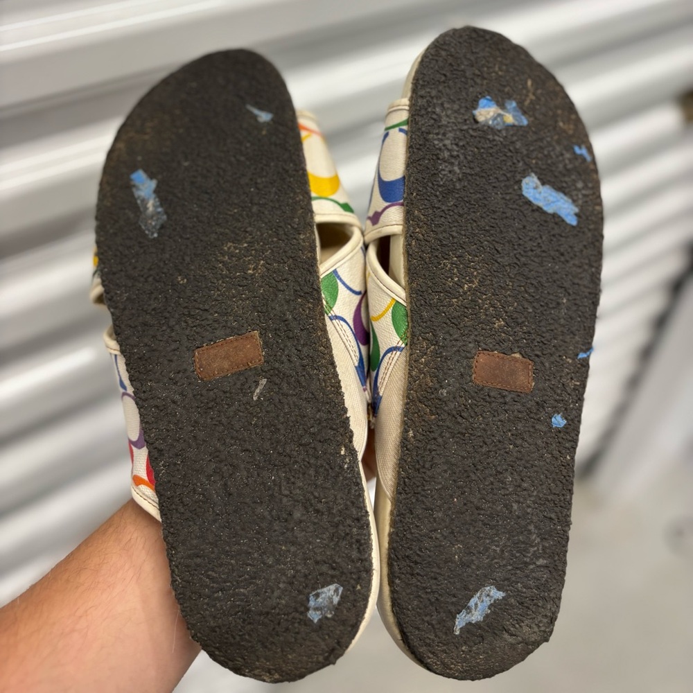 Colorful Logo Slide Sandals Coach - Picture 4 of 4